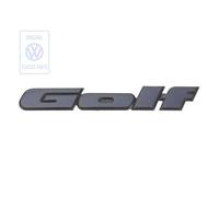 Emblème adhésif GOLF bleu sur fond noir de face arrière pour VW Golf 3 série limitée Pink Floyd (1992-1995)