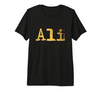 Emblème As Ali avec Le nom d'Ali ou la Signature d'Ali Lovers Ali T-Shirt Haut de Gamme