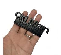Emblème autocollant 3D en métal chromé pour voiture Old Man Edition - Décoration extérieure de véhicule - Convient pour coffre ou porte - Badge personnalisé en noir argenté
