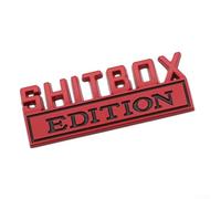 Emblème autocollant Shitbox Edition pour Chevrolet Aveo - Décoration extérieure et expression de la marque - Rouge