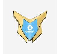 Emblème Automobile 3D Haut de Gamme, méticuleusement fabriqué à partir d'un Alliage, dissimule Les Rayures et embellit l'apparence de Votre véhicule. pour Smart #1, #3, EQ fortwo.