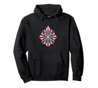 Emblème avec Flammes Sweat à Capuche