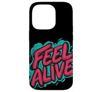 Emblème Awesome Feel Alive pour garçons et filles Coque pour iPhone 14 Pro
