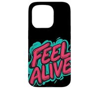 Emblème Awesome Feel Alive pour garçons et filles Coque pour iPhone 15 Pro