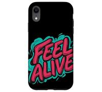 Emblème Awesome Feel Alive pour garçons et filles Coque pour iPhone XR