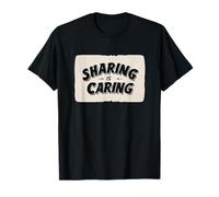 Emblème Awesome Sharing is Caring T-Shirt