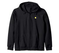 Emblème Bitcoin jaune petit discret simple fin Sweat à Capuche