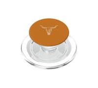 Emblème botanique Minimaliste Longhorn PopSockets PopGrip pour MagSafe