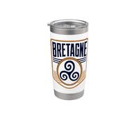 Emblème Bretagne Triskel Patrimoine Bretagne Gobelet isotherme en acier inoxydable double paroi