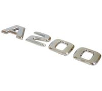 Emblème chromé A200 pour coffre arrière - Compatible avec plaque A200 - Lettres et chiffres