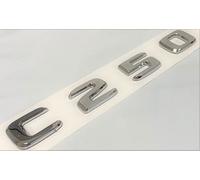 Emblème chromé C250 pour coffre arrière de voiture compatible avec plaque nominative C250, lettres et chiffres
