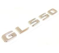 Emblème chromé GL550 pour coffre arrière de voiture compatible avec GL550 NAMEPLATE Lettres et chiffres