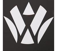 Emblème Coins de carbone Blanc arrière de Finest Folia VW Golf 6 VI GTI GTD R Turbo Logo Film arrière