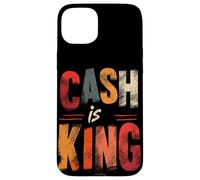 Emblème coloré Cash is King Coque pour iPhone 15 Plus