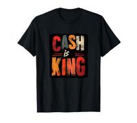 Emblème coloré Cash is King T-Shirt