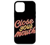 Emblème coloré « Close Your Mouth » Coque pour iPhone 12 Mini
