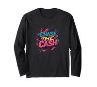 Emblème Cool Chase the Cash pour garçons et filles Manche Longue