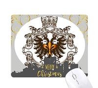 emblème d'aigle à deux têtes, chevaliers de l'europe médiévale la nuit de noël, tapis de souris en caoutchouc