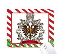 emblème d'aigle à deux têtes, chevaliers de l'europe médiévale tapis de souris canne de noël du tapis.