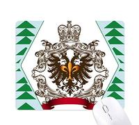 emblème d'aigle à deux têtes, chevaliers de l'europe médiévale tapis de souris green pine tree tapis en caoutchouc