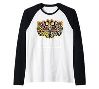 Emblème d'aigle à Double tête de l'empire catholique Romain sacré Manche Raglan