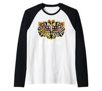 Emblème d'aigle à Double tête de l'empire catholique Romain sacré Manche Raglan