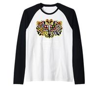 Emblème d'aigle à Double tête de l'empire catholique Romain sacré Manche Raglan