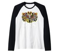 Emblème d'aigle à Double tête de l'empire catholique Romain sacré Manche Raglan