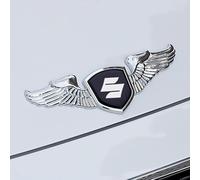 Emblème d'aile de Voiture, décoration de Capot, Accessoire de Tuning, Badge de Voiture en Relief 3D, Accessoire élégant. pour Suzuki .,Silver