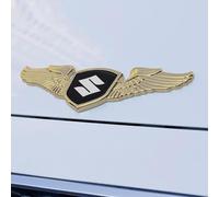 Emblème d'aile de Voiture, décoration de Capot, Accessoire de Tuning, Badge de Voiture en Relief 3D, Accessoire élégant. pour Suzuki Alto.,Gold