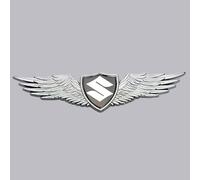 Emblème d'aile de Voiture, décoration de Capot, Accessoire de Tuning, Badge de Voiture en Relief 3D, Accessoire élégant. pour Suzuki Ertiga.,Grey