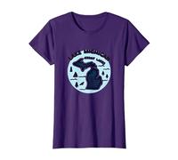 Emblème d'aventure panoramique du lac Michigan dans Les Grands Lacs T-Shirt, Femme, Violet, S