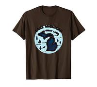 Emblème d'aventure panoramique du lac Michigan dans Les Grands Lacs T-Shirt, Homme, Marron, XXL