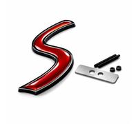 Emblème de calandre pour Mini Cooper - En alliage de zinc - Accessoire décoratif pour Mini One Cooper S JCW Clubman Countryman Cabrio - Noir mat