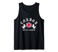 Emblème de Chien Union Jack Royal Corgi de Londres UK Vintage Classique Débardeur