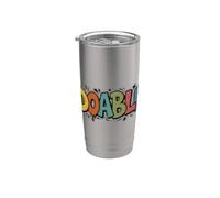 Emblème de discours Cool Doable Gobelet isotherme en acier inoxydable double paroi