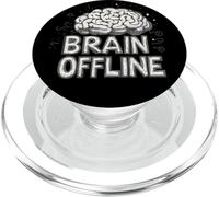 Emblème de Discours Hors Ligne drôle de Cerveau PopSockets PopGrip pour MagSafe