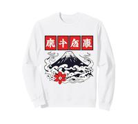Emblème de Fleur du Mont Fuji Vagues Symbole Japonais Art Sweatshirt