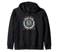 Emblème de Force Nordique tête de Loup mythologie Art Sweat à Capuche
