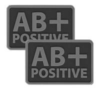 Emblème de groupe sanguin 2 pcs. AB Rh+ Helikon-Tex - Black