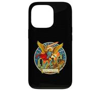 Emblème de Guerrier Saint Michel Angélique Coque pour iPhone 13 Pro