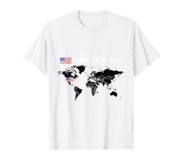 Emblème de la Liberté USA Pride Design Landed on the Moon T-Shirt
