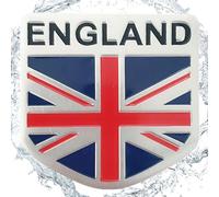 Emblème de la voiture du drapeau Union Jack - Angleterre, badge britannique | Decal de voiture en métal du Royaume-Uni, Queen Memorial Emblem, British Flag Sticker for Vehicles, Party Accesste