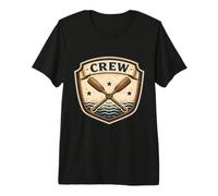 Emblème de l'équipe d'aviron Vintage avec rameur, athlète, Rame, Rame T-Shirt Haut de Gamme