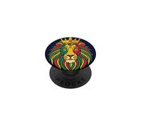 Emblème de l'Étoile de David Lion de Juda Sion PopSockets PopGrip Adhésif