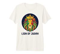 Emblème de l'Étoile de David Lion de Juda Sion T-Shirt Haut de Gamme