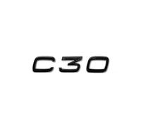 Emblème de Logo de Voiture pour Volvo XC60 S40 S60 S90 XC40 XC70 XC90 V40 V60 V90 S80 S80L, Autocollant D'insigne Lettres Emblem Décoration Voiture Autocollant Emblème,Bla-ck-C30