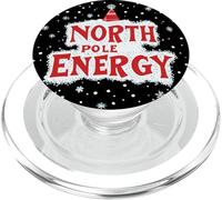 Emblème de Noël Amusant avec ce Discours d'énergie du pôle Nord PopSockets PopGrip pour MagSafe