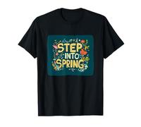 Emblème de tenue de printemps avec un cœur joyeux T-Shirt