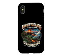 Emblème de Terre de feu et de Glace du Parc National des volcans d'Hawaï Coque pour iPhone X/XS